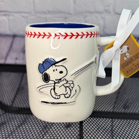 Rae Dunn Other - Rae Dunn “Play Ball” Snoopy Mug